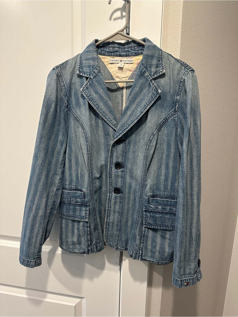 Tommy Hilfiger Women’s Denim Jacket Blazer Size 8